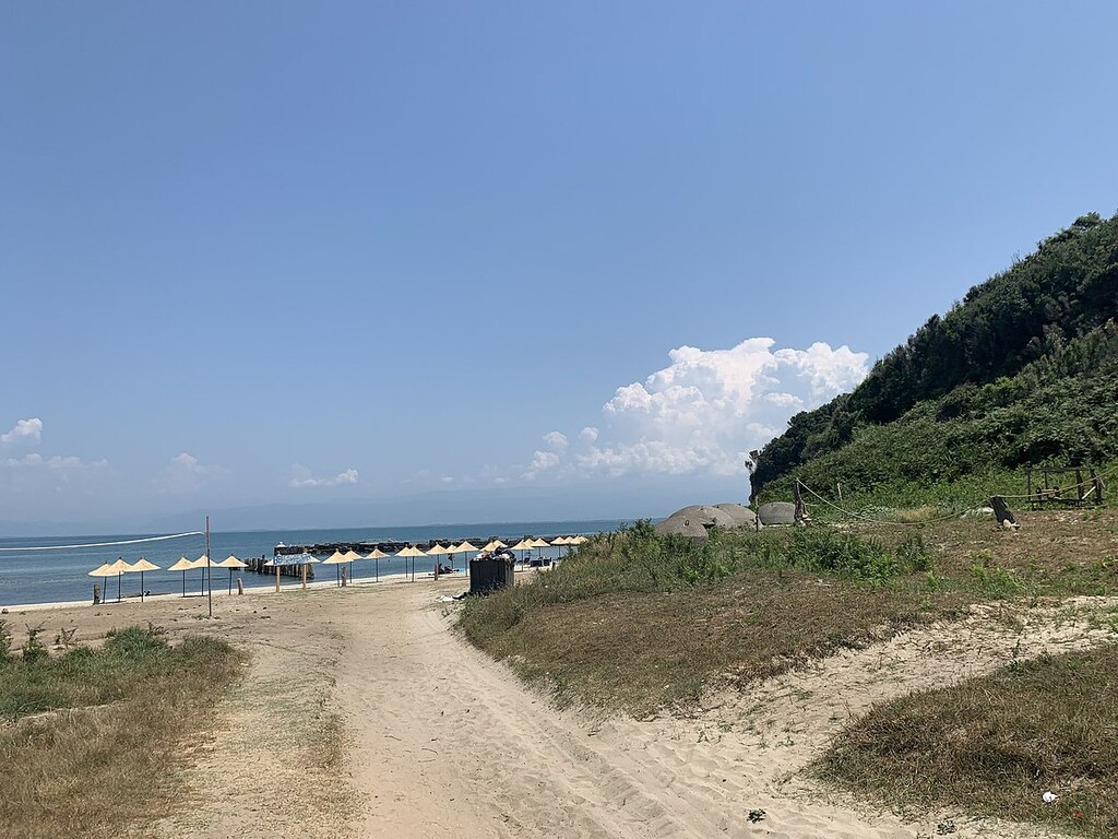 The beach cape of rodon durres