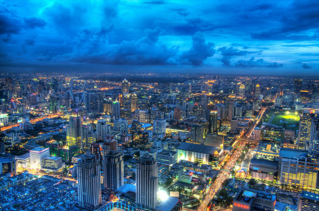 see the city from a bird's eye view at baiyok sky rooftop