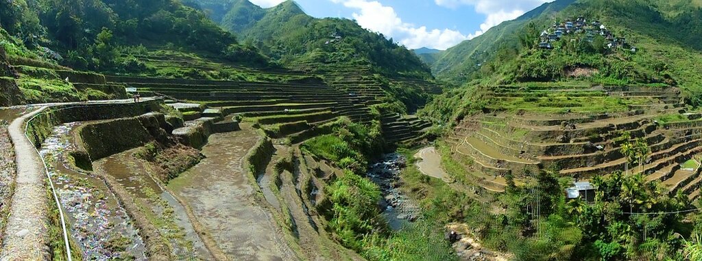The majestic man-made Banaue Rice Terraces, as seen from Viewpoint Village.