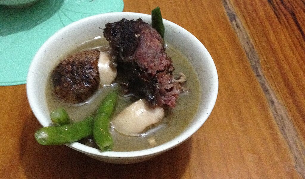 "Pinipikan," a soup made from free-range, native chicken.