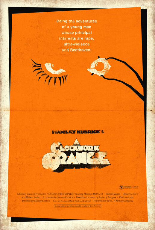 Vintage Movie Poster:  A Clockwork Orange