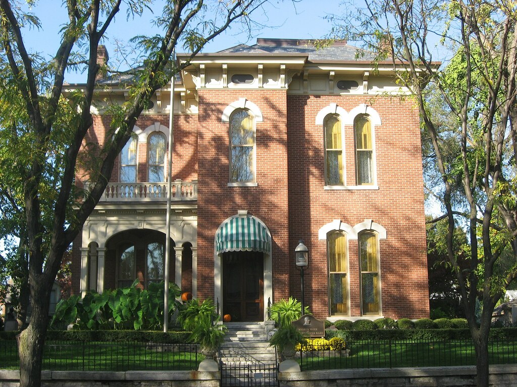 James Whitcomb Riley House in Indianapolis, distant front