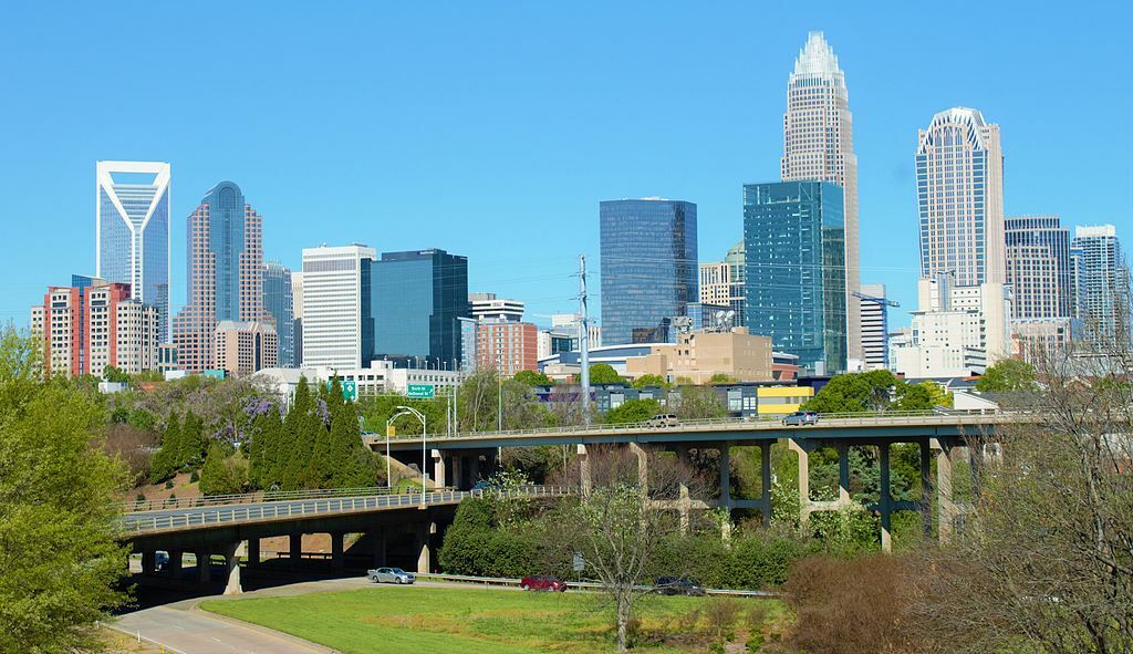 Skyline of Charlotte 2016