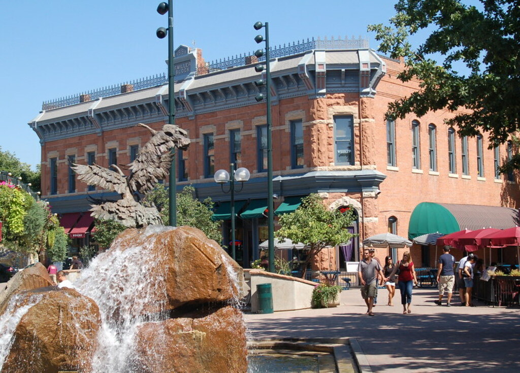 Pedestrian Mall View - Old Town Fort Collins, CO
