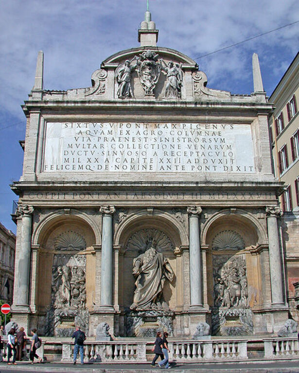 RomaFontanaAcquaFelicePiazzaSanBernardo