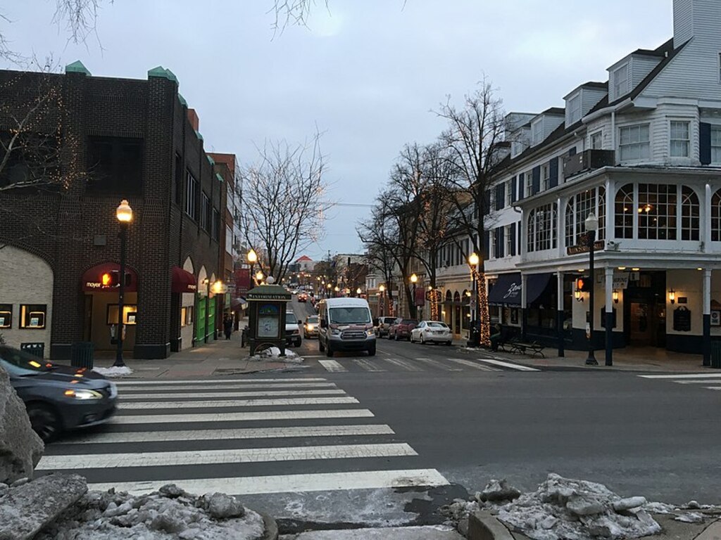 State College seen from Allen Street Gates