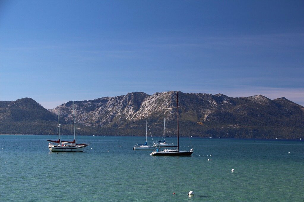 Boats on Lake Tahoe