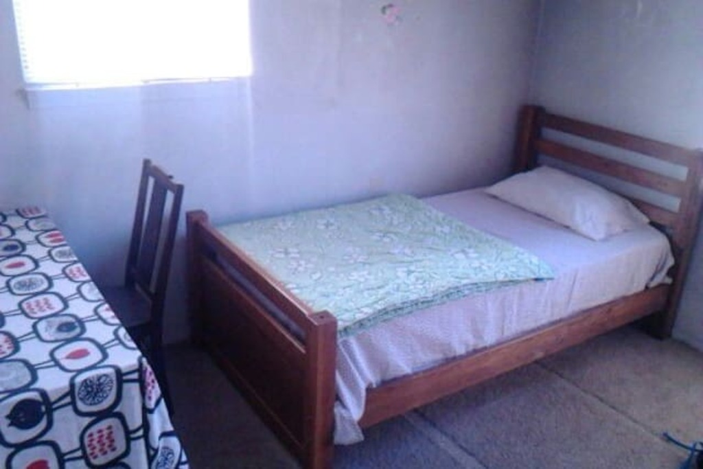 a comfortable bed in an apartment