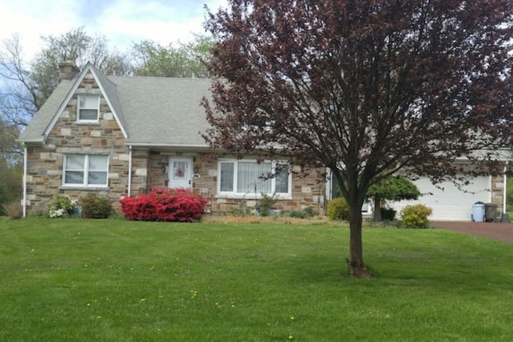 simple and comfortable guestroom in norristown