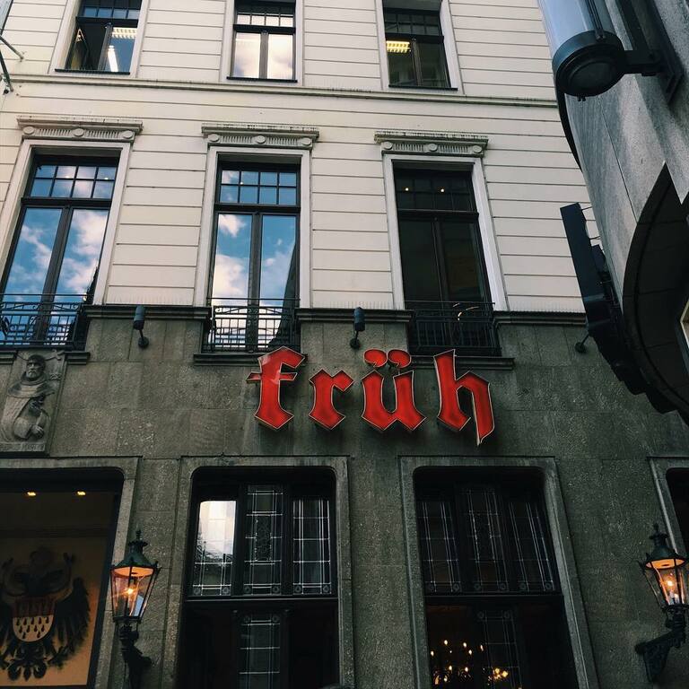 non touristy things to do in cologne | dine at fruh am dom