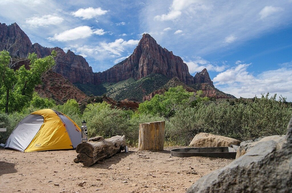 Camping in nature