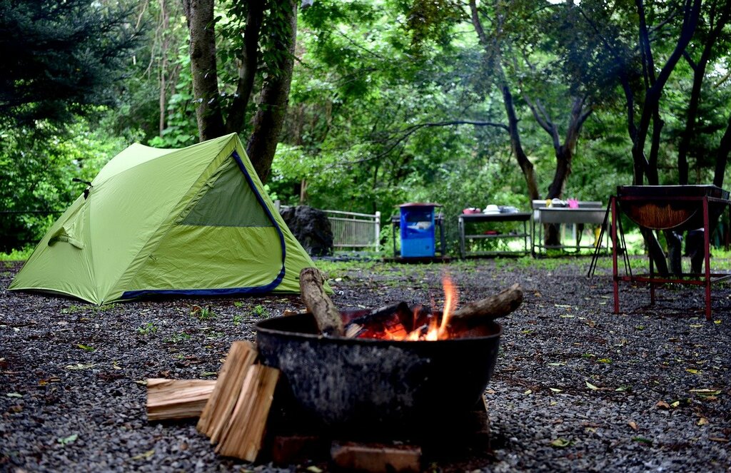 Camping in nature