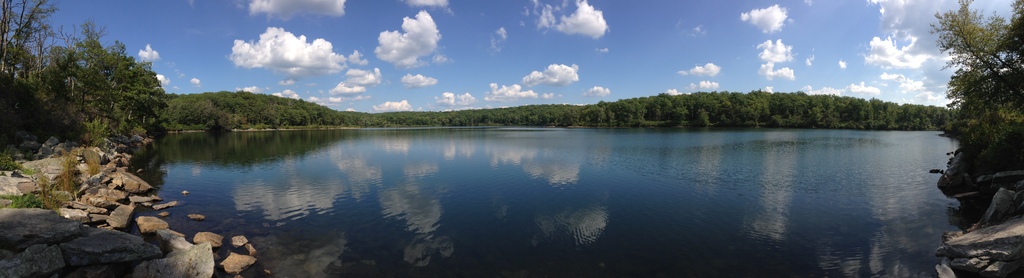 2014-08-26 15 40 35 Panorama of Sunfish Pond from the Appalachian Trail