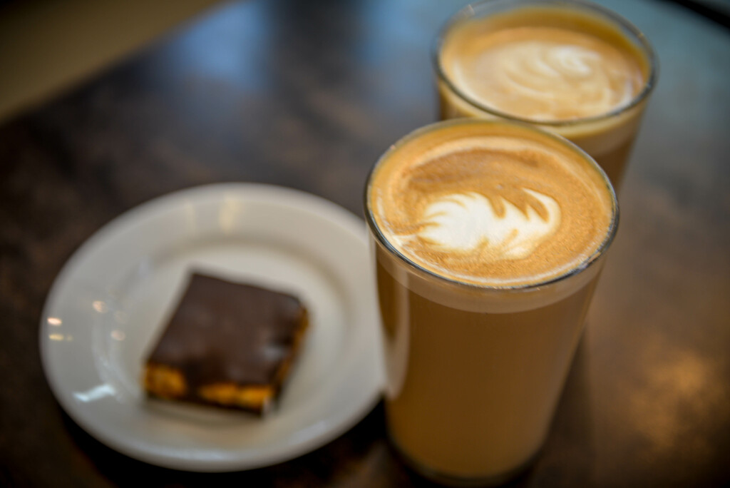 Glasses of Coffee Latte