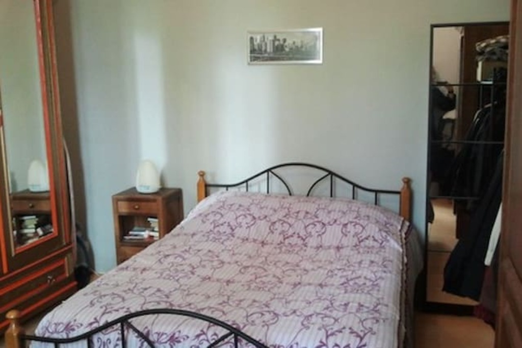 bedroom with bathroom