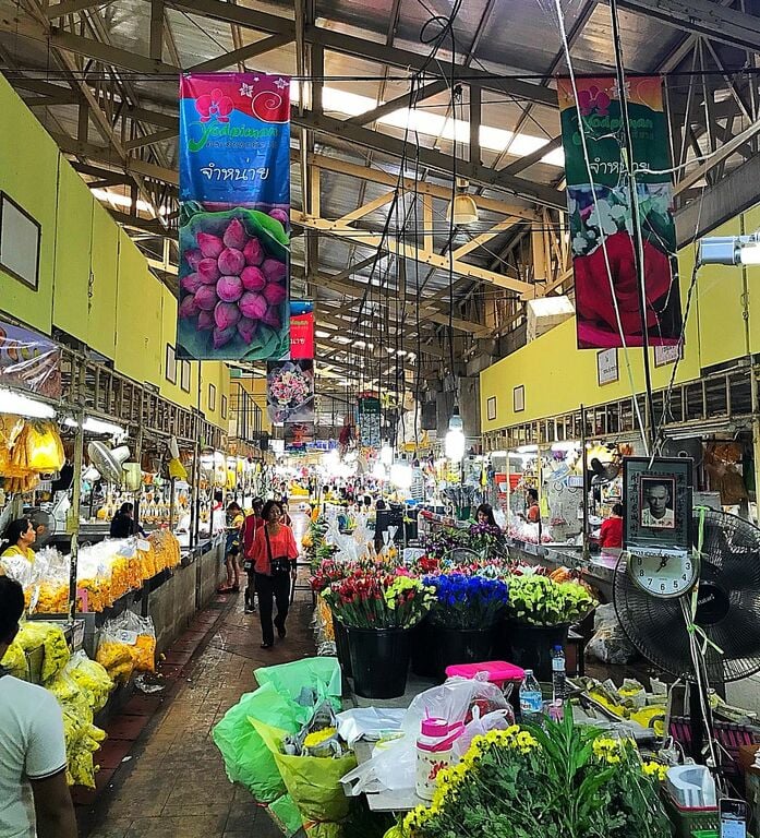 best places to visit in bangkok | pak khlong talat