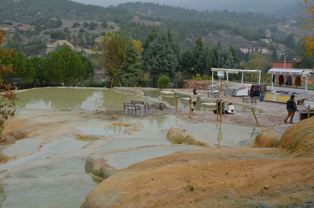 The mud pools of Karayahit near Denizli