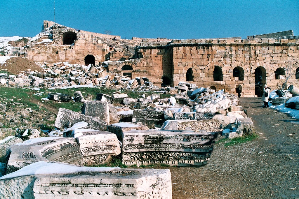 Hierapolis, in front of the theatre