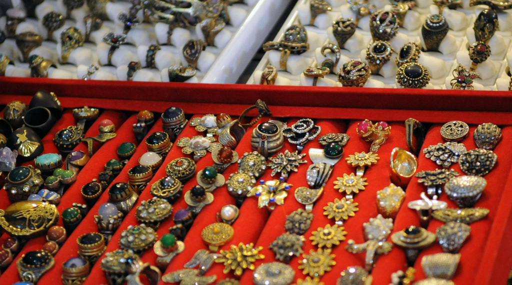 Turkish jewelry display
