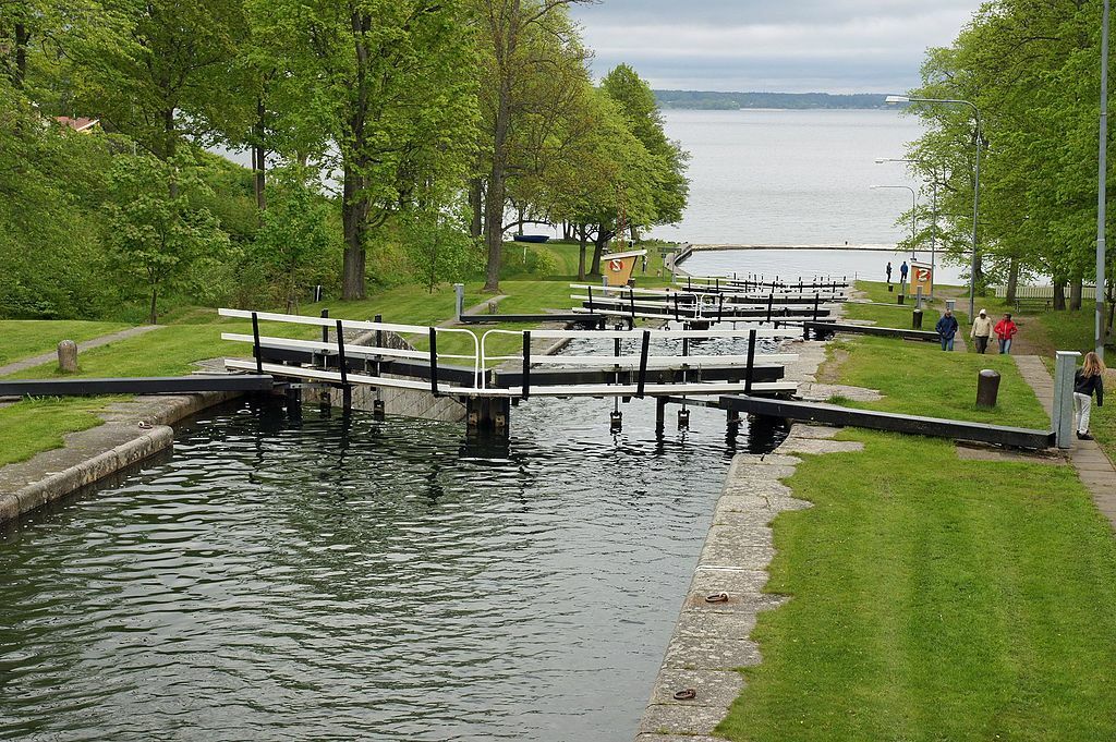 Borensberg locks Göta canal
