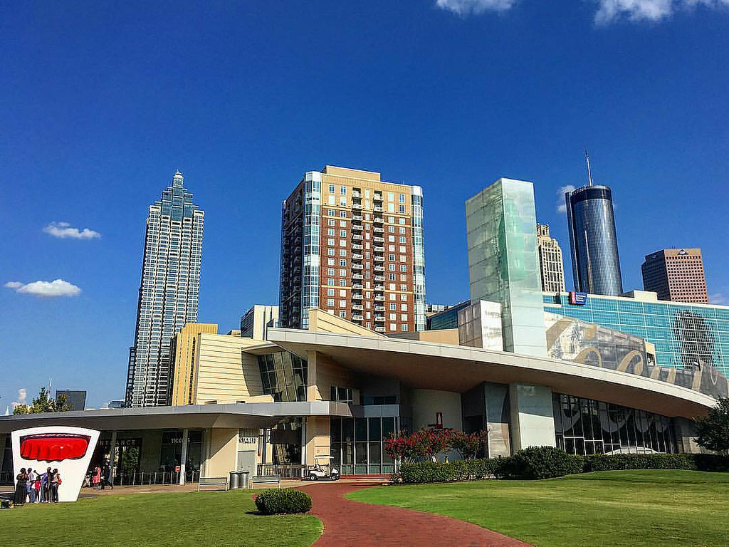 The World of Coca-Cola is a museum showcasing the history of The Coca-Cola Company that contains a host of entertainment areas and attractions, and is located in Atlanta, Georgia (where the company's headquarters are located) at Pemberton Place(named in h