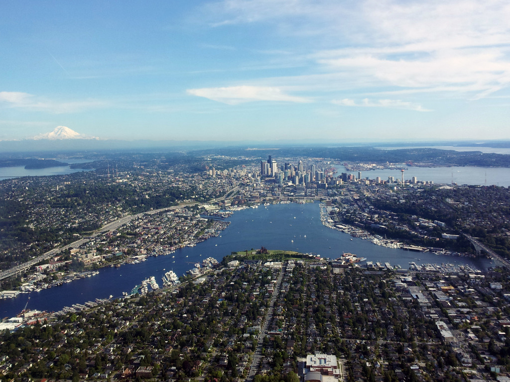 Aerial Lake Union June 2012