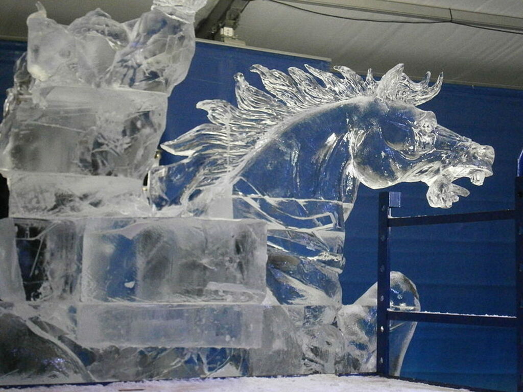 Winterlude 2012 horse ice sculpture
