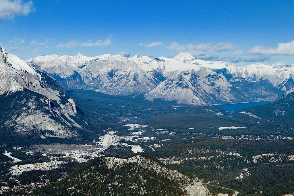 Banff national park from gondola