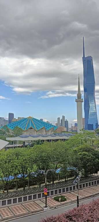 National mosque with 118 in the background
