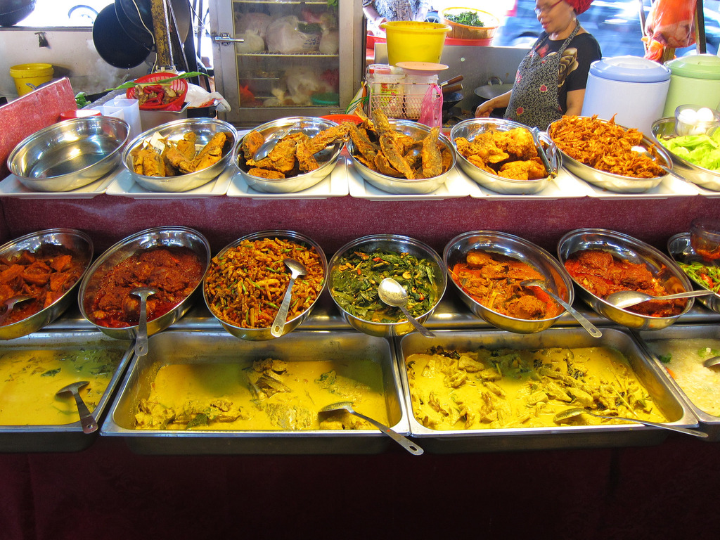 Malay hawkers near our hotel, om nom nom