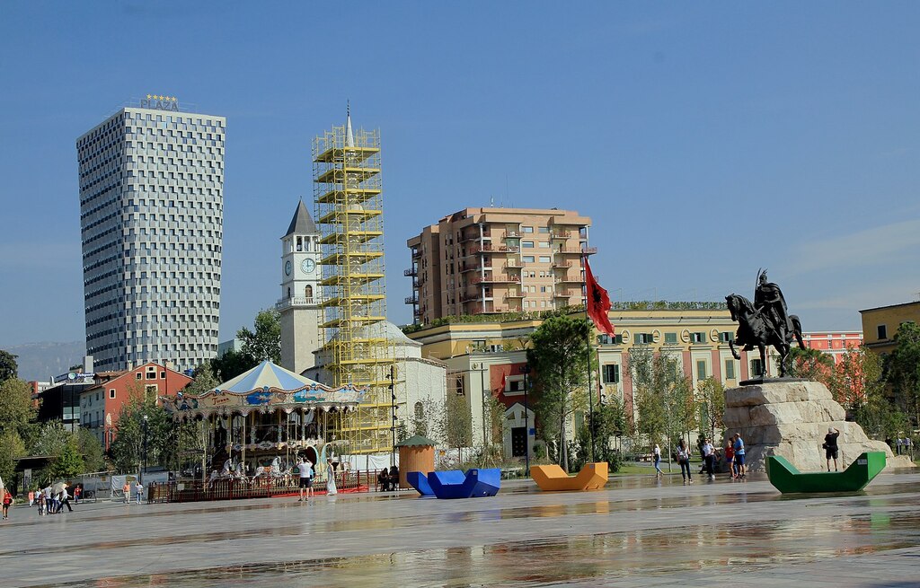 Tirana Skanderbeg square Albania 2018.1