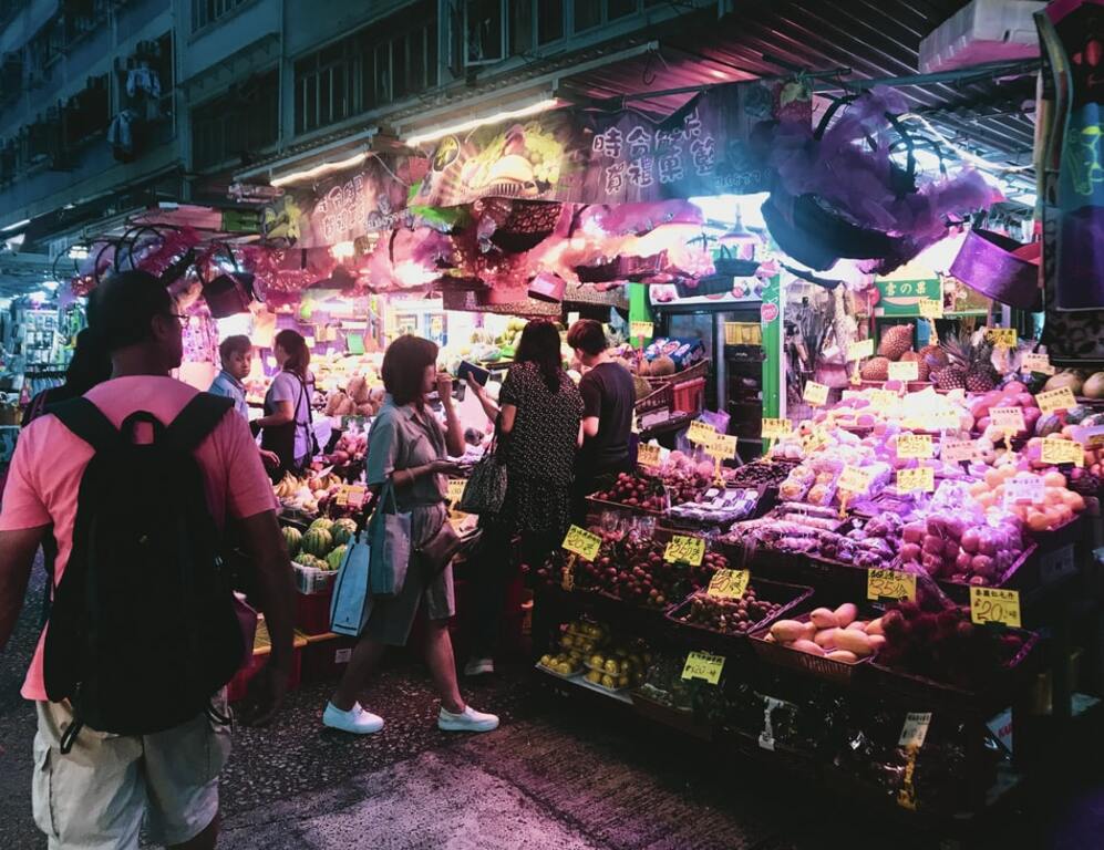 Enjoy night stroll on a night market