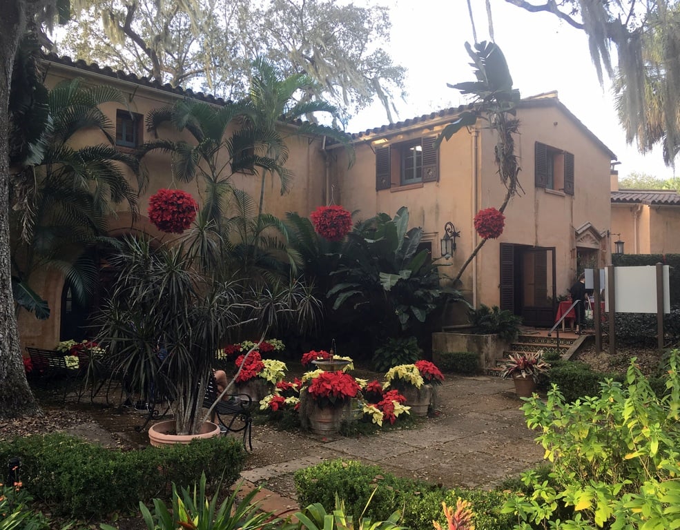 Lake Wales - Bok Tower Gardens - Pinewood Estate - Poinsettias