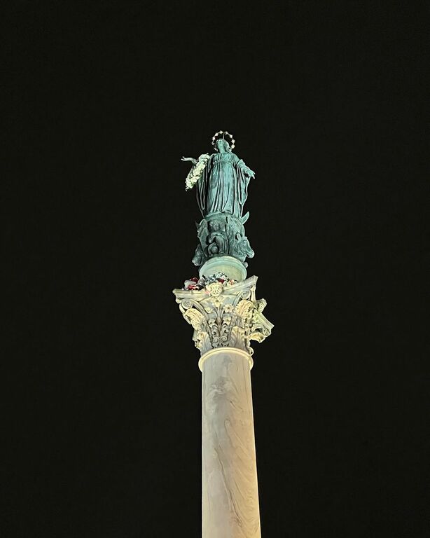 Column of the Immaculate Conception in Piazza Mignanelli