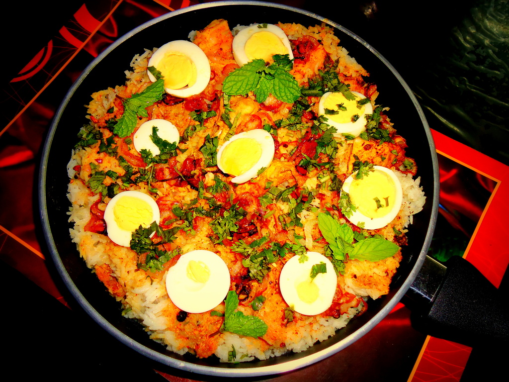 Egg biryani