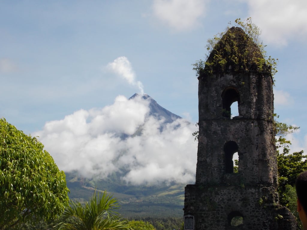 Mayon Volcano and Cagsawa Church Ruins