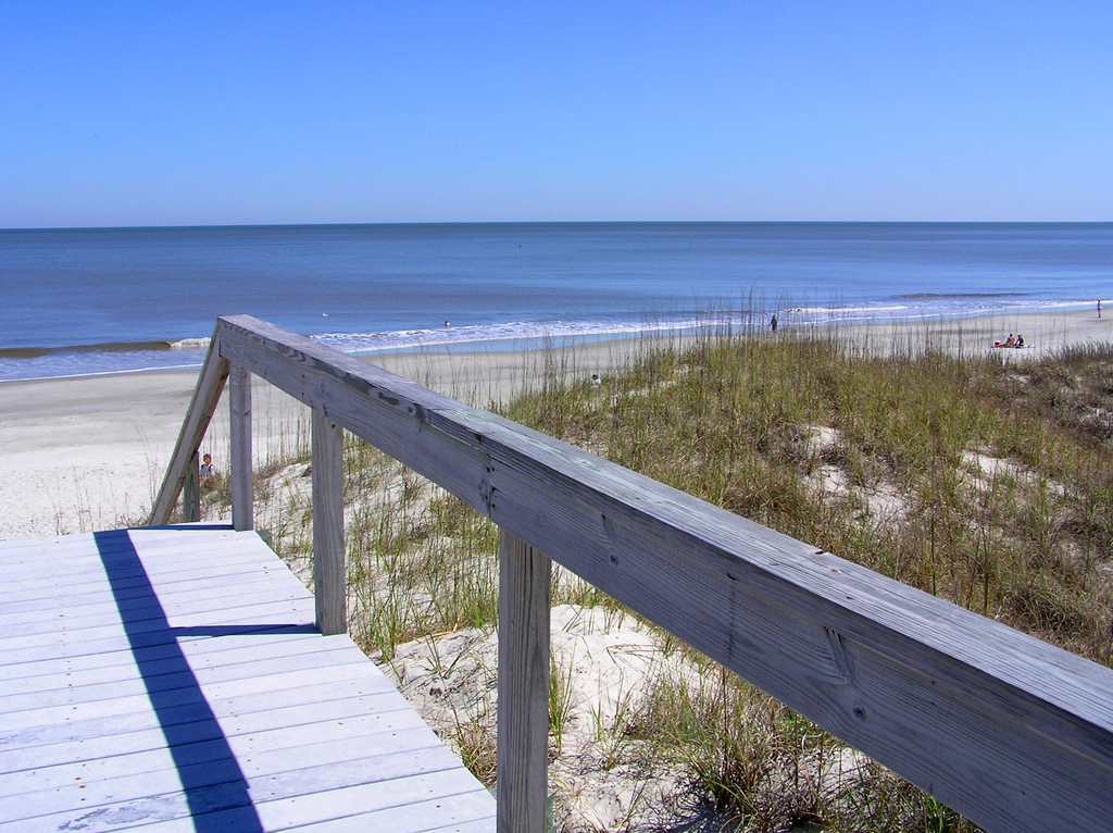 Beach and Boardwalk on Jekyll Island