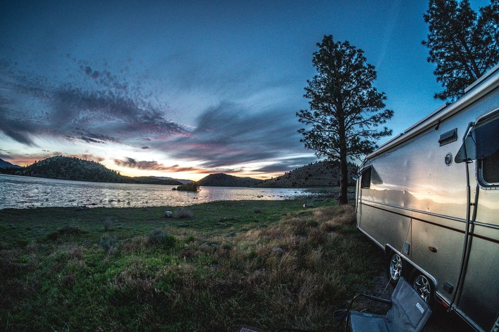 RV Camping by the Lake