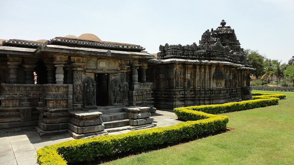 Buchesvara Temple at Koravangala in the Hassan district of Karnataka state India south west view