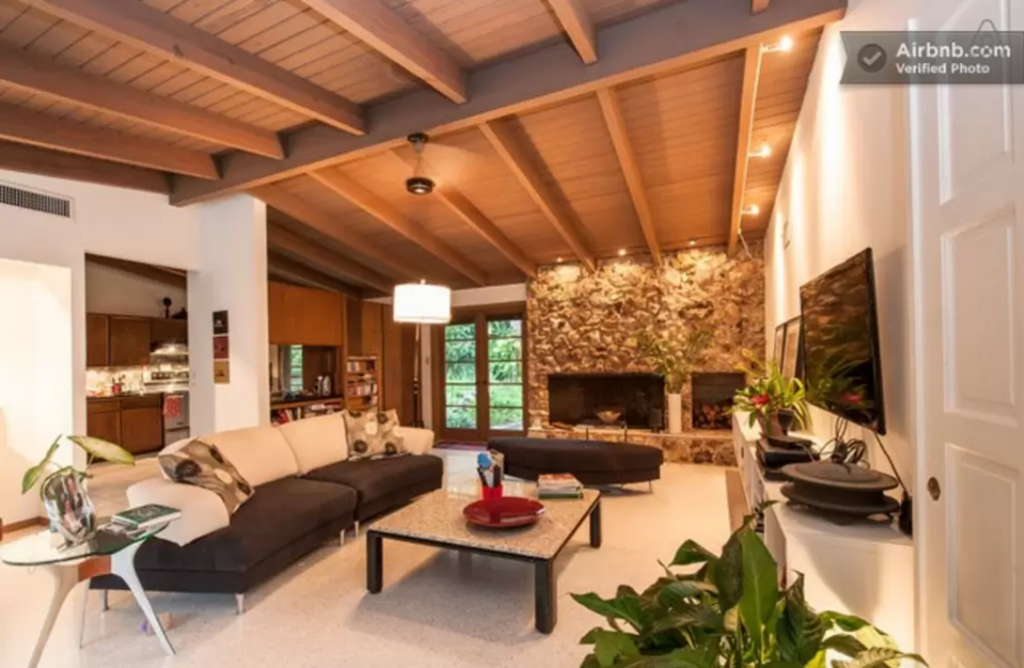 airbnb orlando | mid-century modern home with heated pool