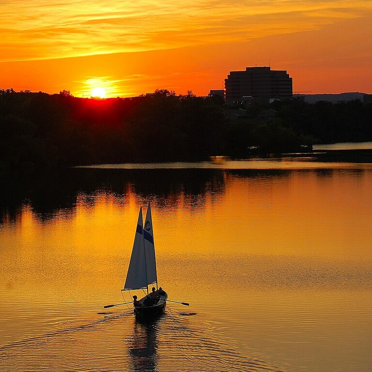 Lady Bird Lake sunset