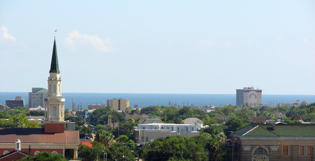 Galveston Texas Skyline