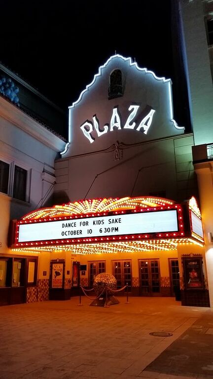 Plaza Theater at Night