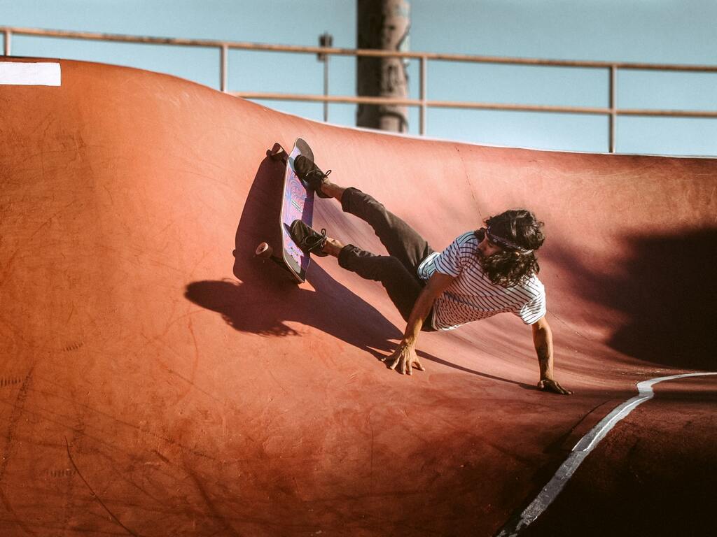 Man on skateboard