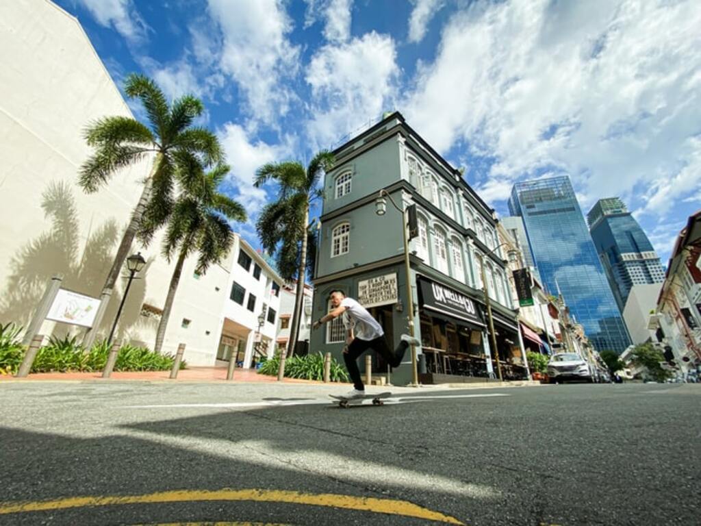 Skating downtown