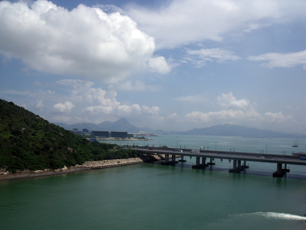 view from Lantau Island cable car ride