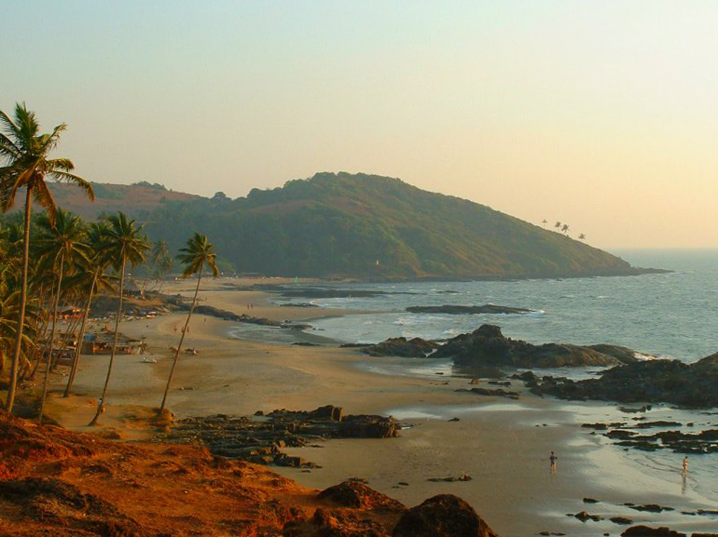 India Goa Vagator Beach General view