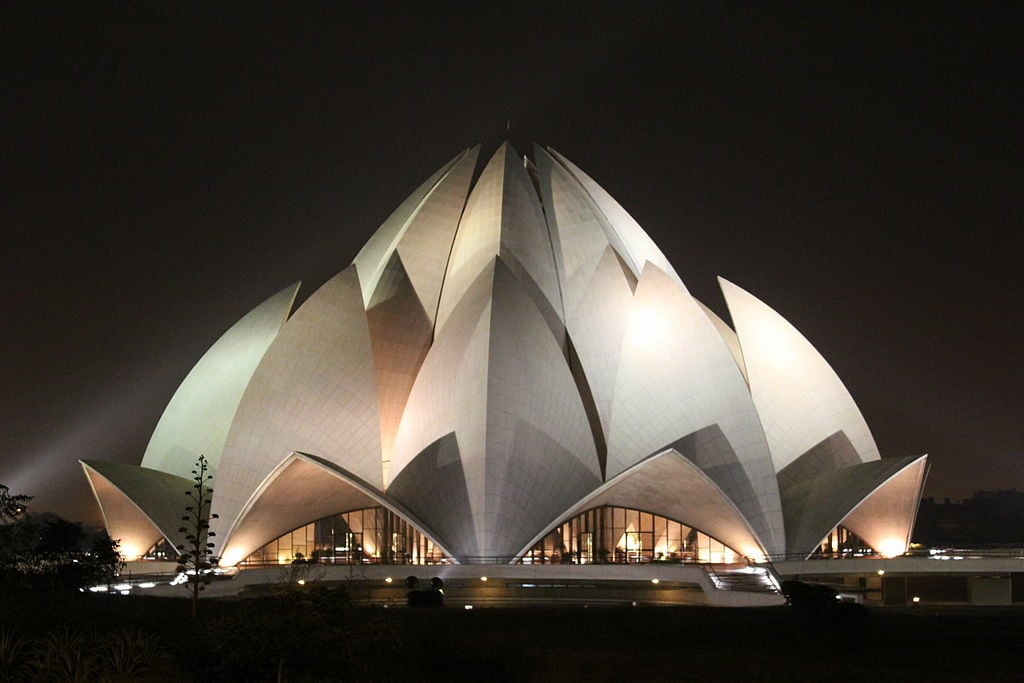 Lotus temple in Delhi, India