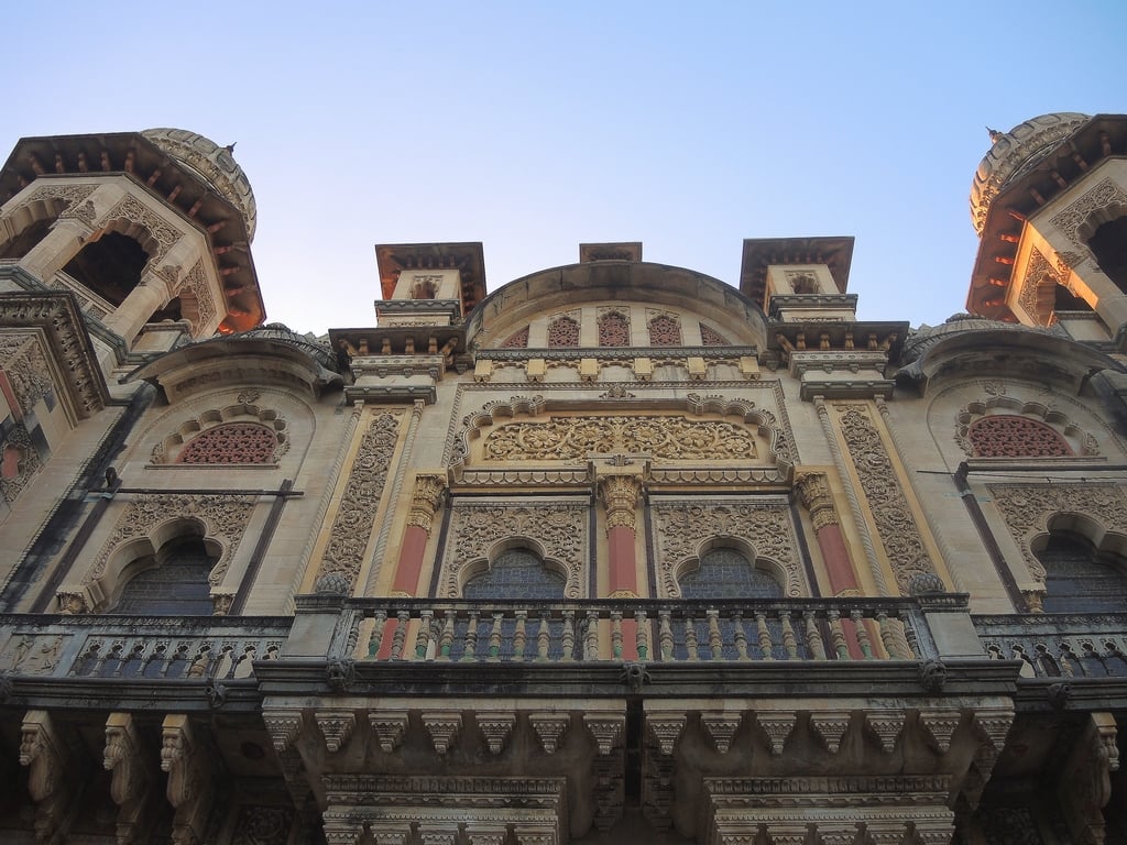 India (Vadodara-Lakshmi Vilas Palace) Beautiful Facade Ornaments