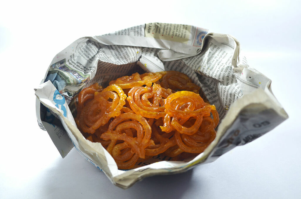 Jalebi - Served in Newspaper wrap